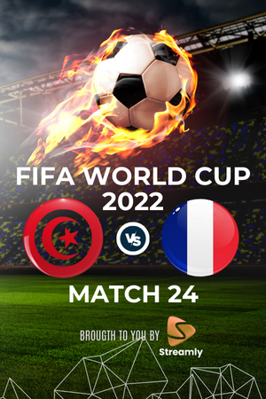 Fifa WC 22 Tunisia vs France Match 24