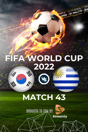 Fifa WC 22 Uruguay vs South Korea Match 43