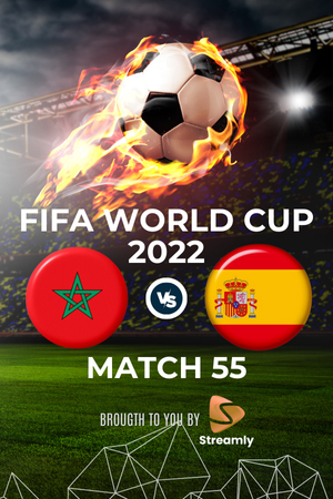 Fifa WC 22 Morocco vs Spain Match 55