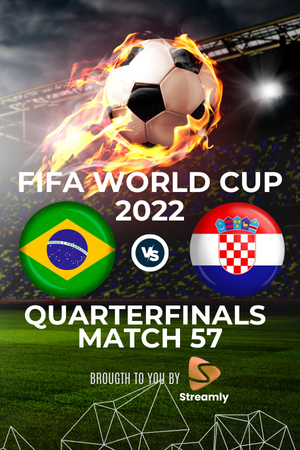 Fifa WC 22 Croatia vs Brazil Match 57