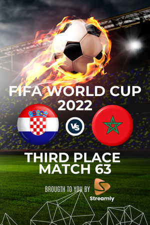 Fifa WC 22 Croatia vs Morocco Match 63