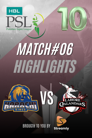 PSL 10 KHI vs LHR Match 06
