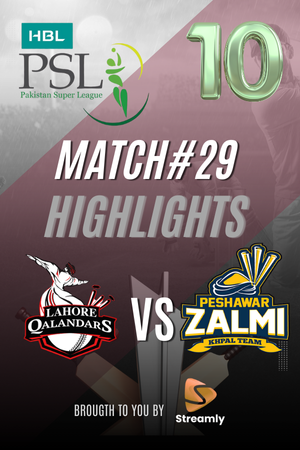 PSL 10 LHR vs Peshawar Match 29