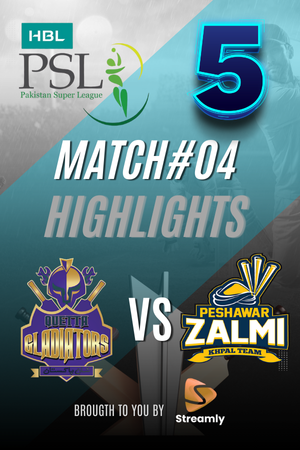 PSL 5 Quetta vs Peshawar Match 04