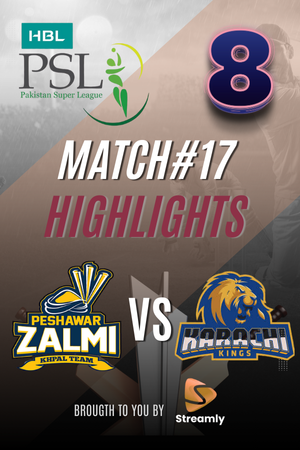PSL 8 Peshawar vs KHI Match 17
