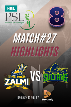 PSL 8 Peshawar vs Multan Match 27