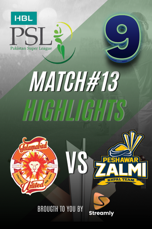PSL 9 Peshawar vs Isl Match 13
