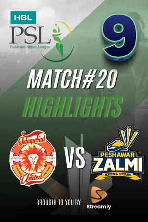 PSL 9 Isl vs Peshawar Match 20
