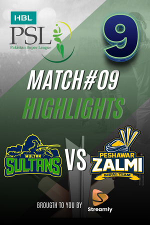 PSL 9 Multan vs peshawar Match 09